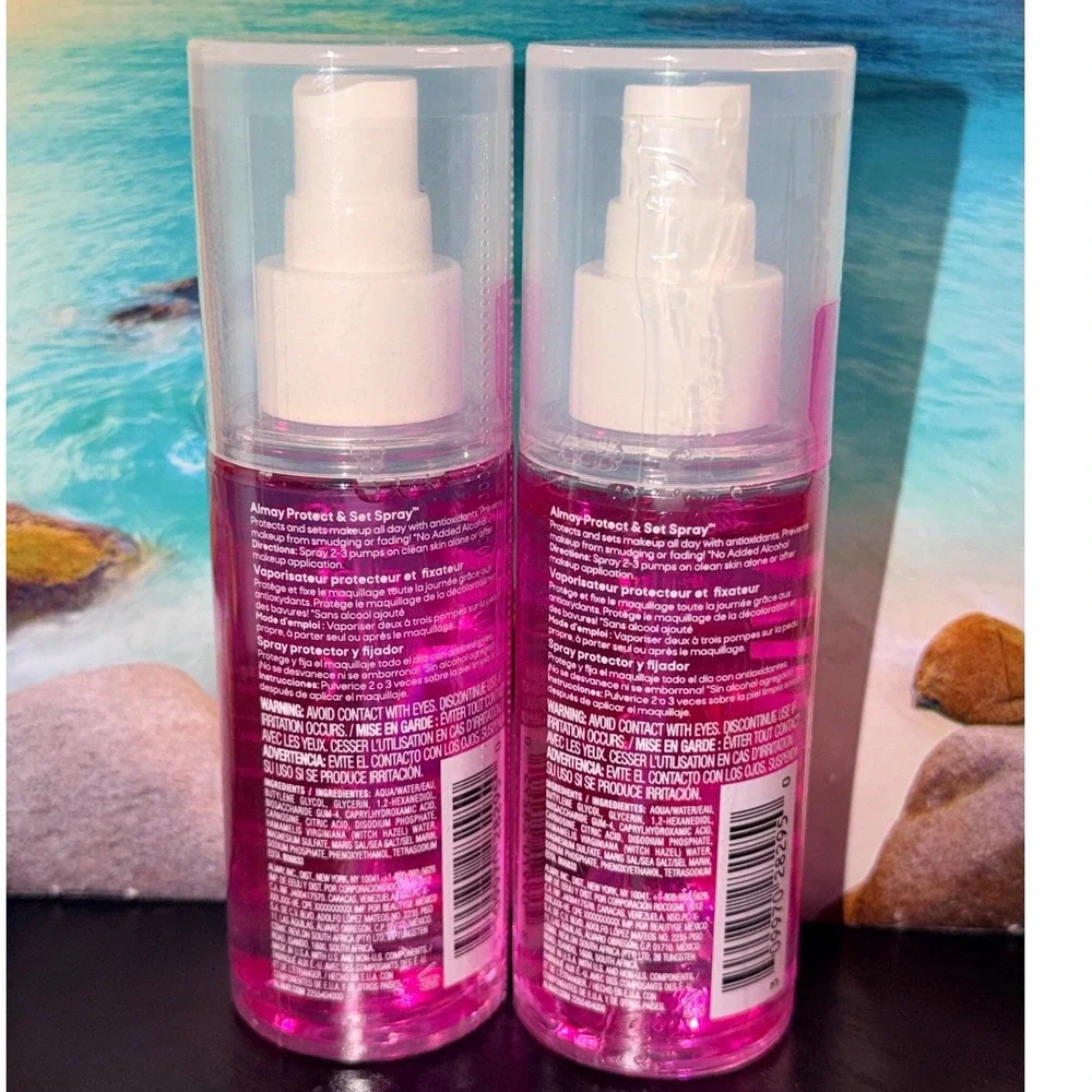 Almay Protect & Set Spray Alcohol Free Makeup Setting Mist 2.7oz Ea New 2 Pack